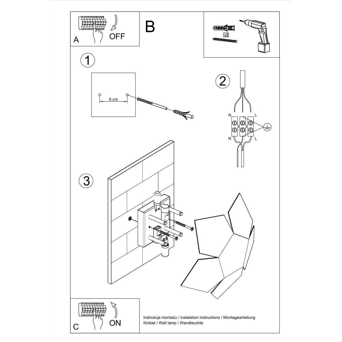 wandlamp-penta-wit