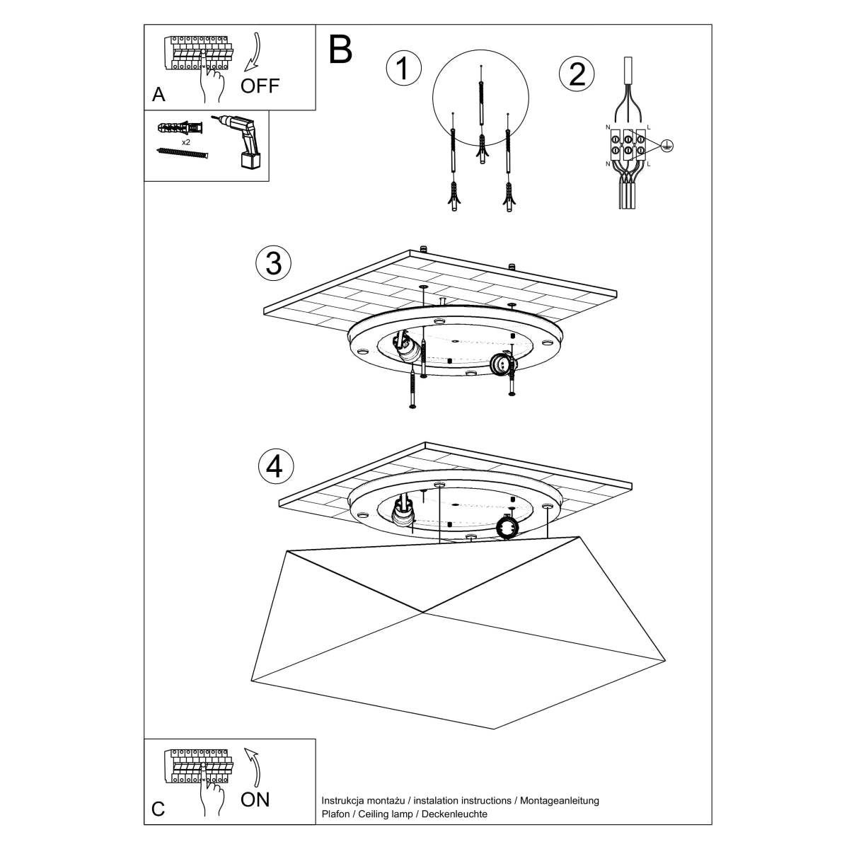 plafondlamp-hexa-35-zwart