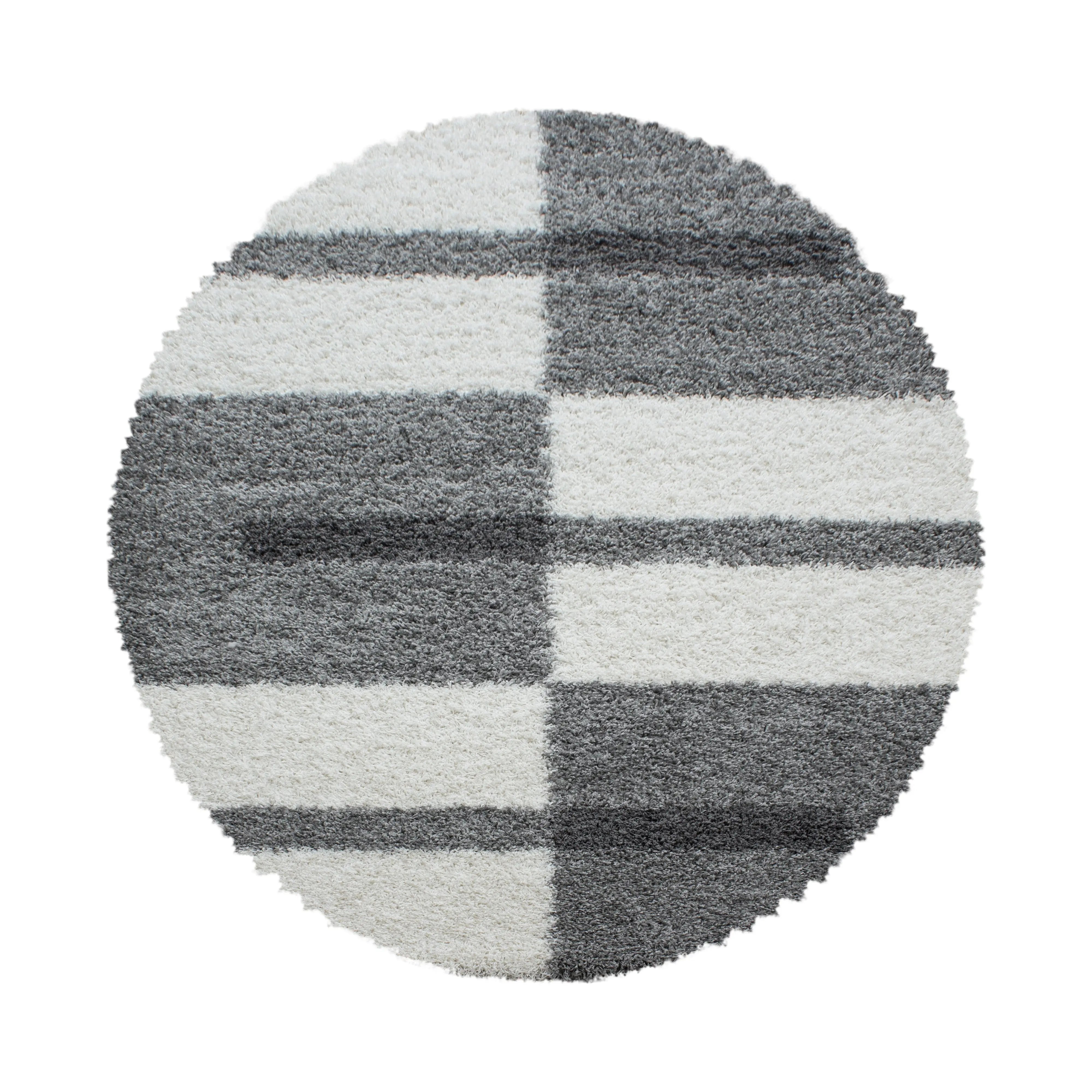 Carpet Gala - 120Ø - Checkered - Light gray