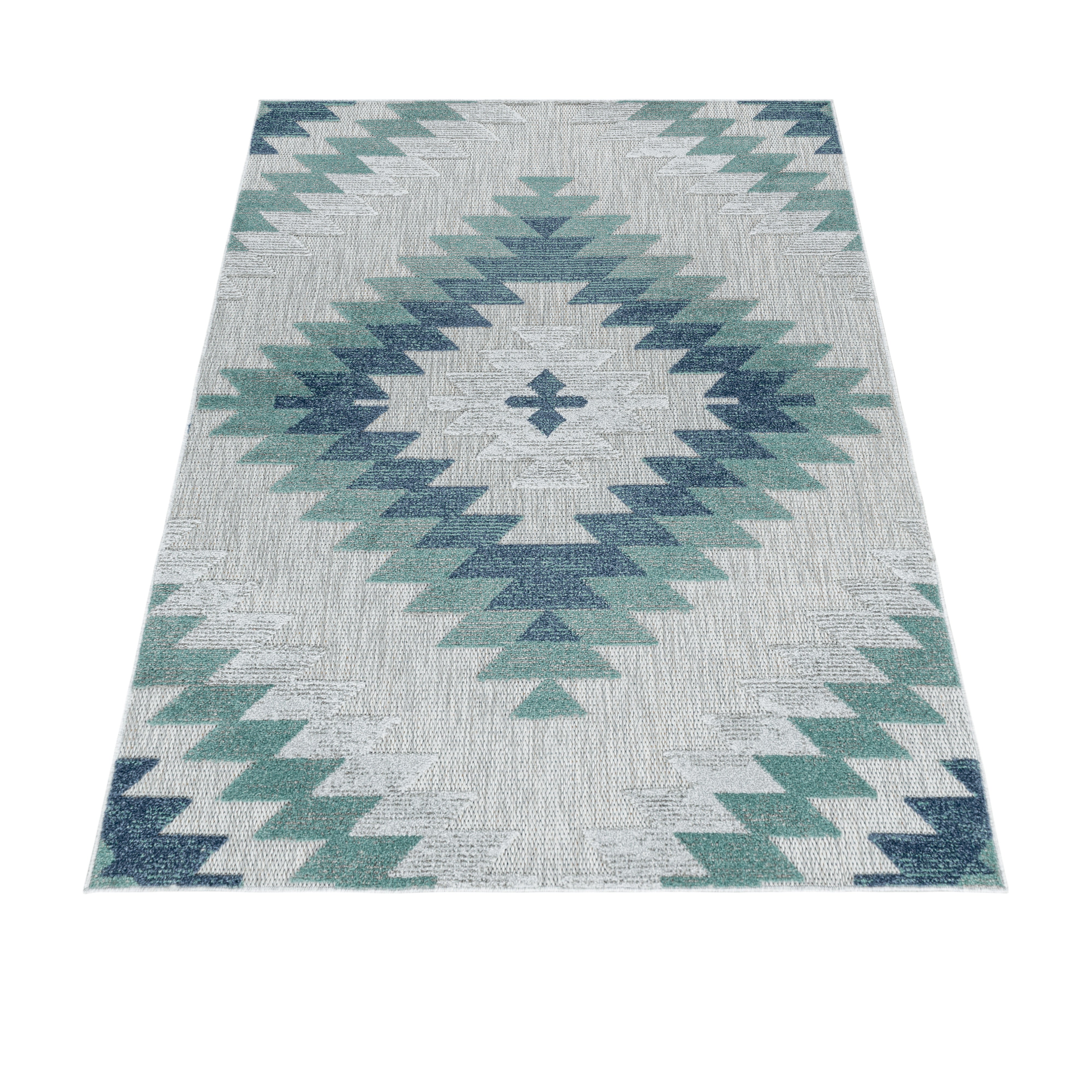 Tapijt Bahama - 160x230 - Geometrisch - Blauw  Pochon