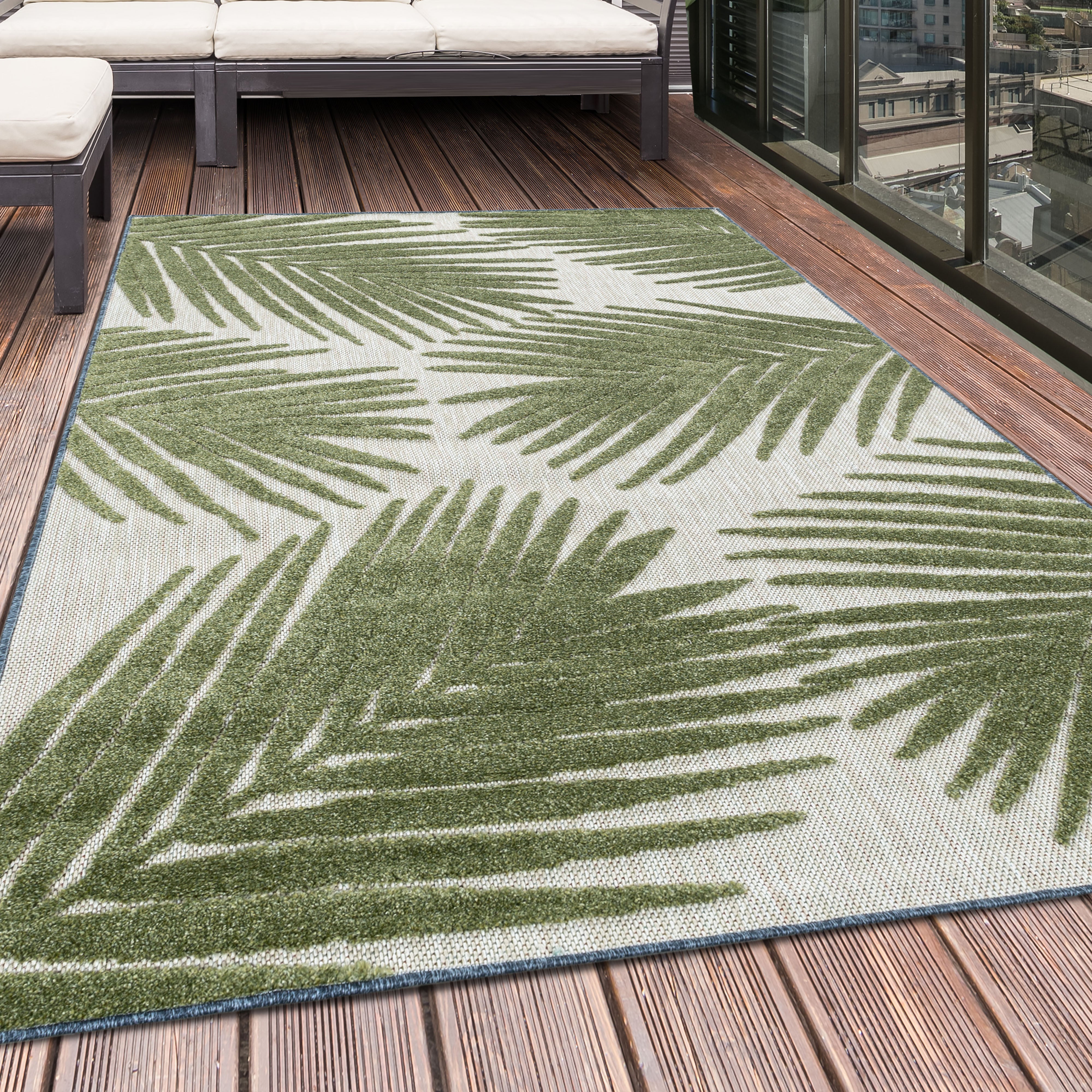 Tapijt Bahama - 200x290 - Palmboom - Groen  Pochon