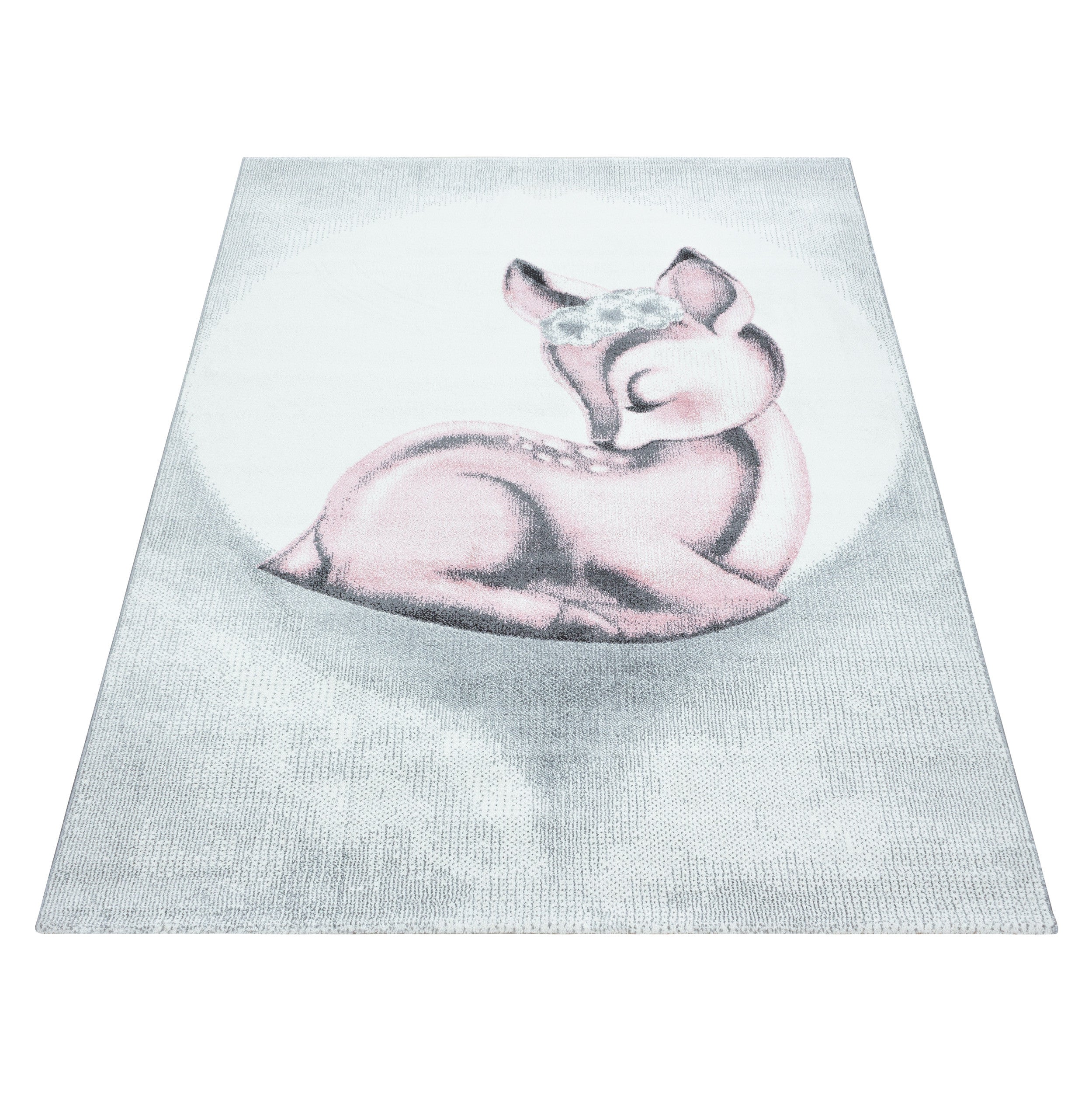 Tapijt Bambi - 80x150 - Hert - Roze  Pochon