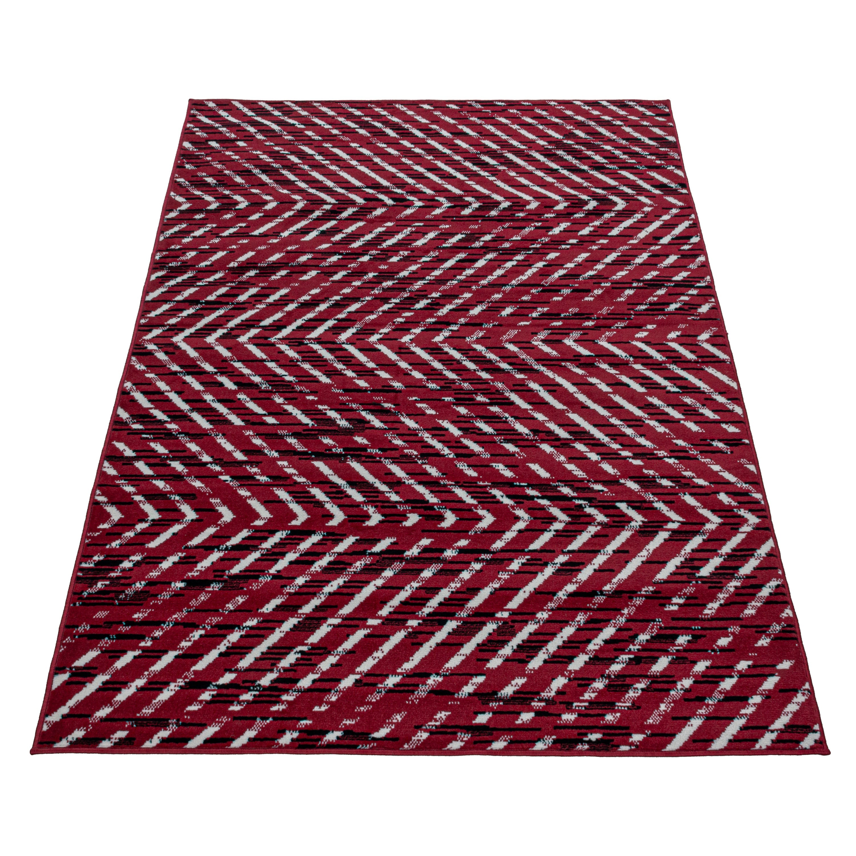 Tapijt Base - 60x100 - Geometrisch - Rood  Pochon