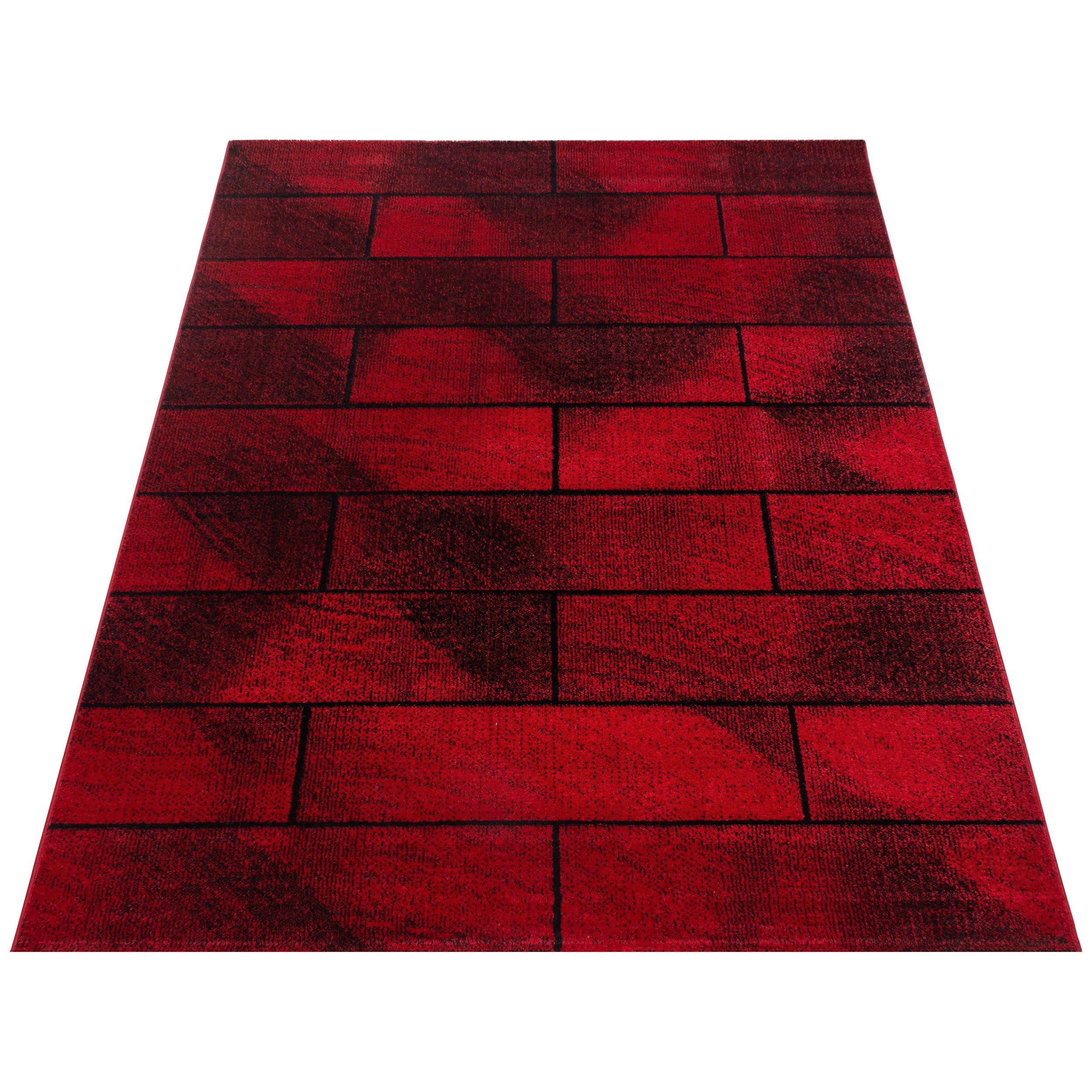 Tapijt Beta - 80x150 - Geometrisch - Rood  Pochon