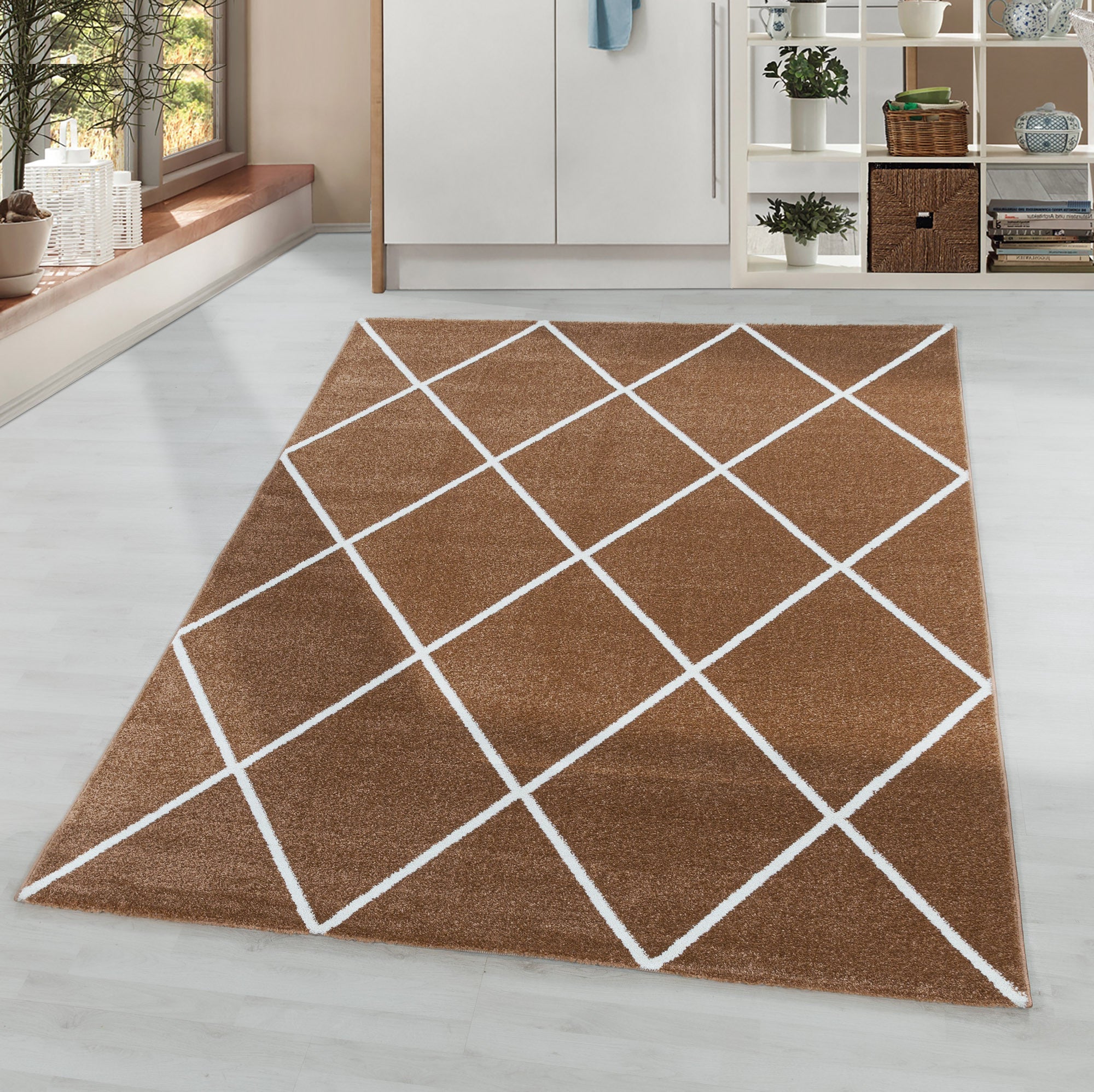 Tapijt Rio - 80x150 - Geometrisch - Koper  Pochon