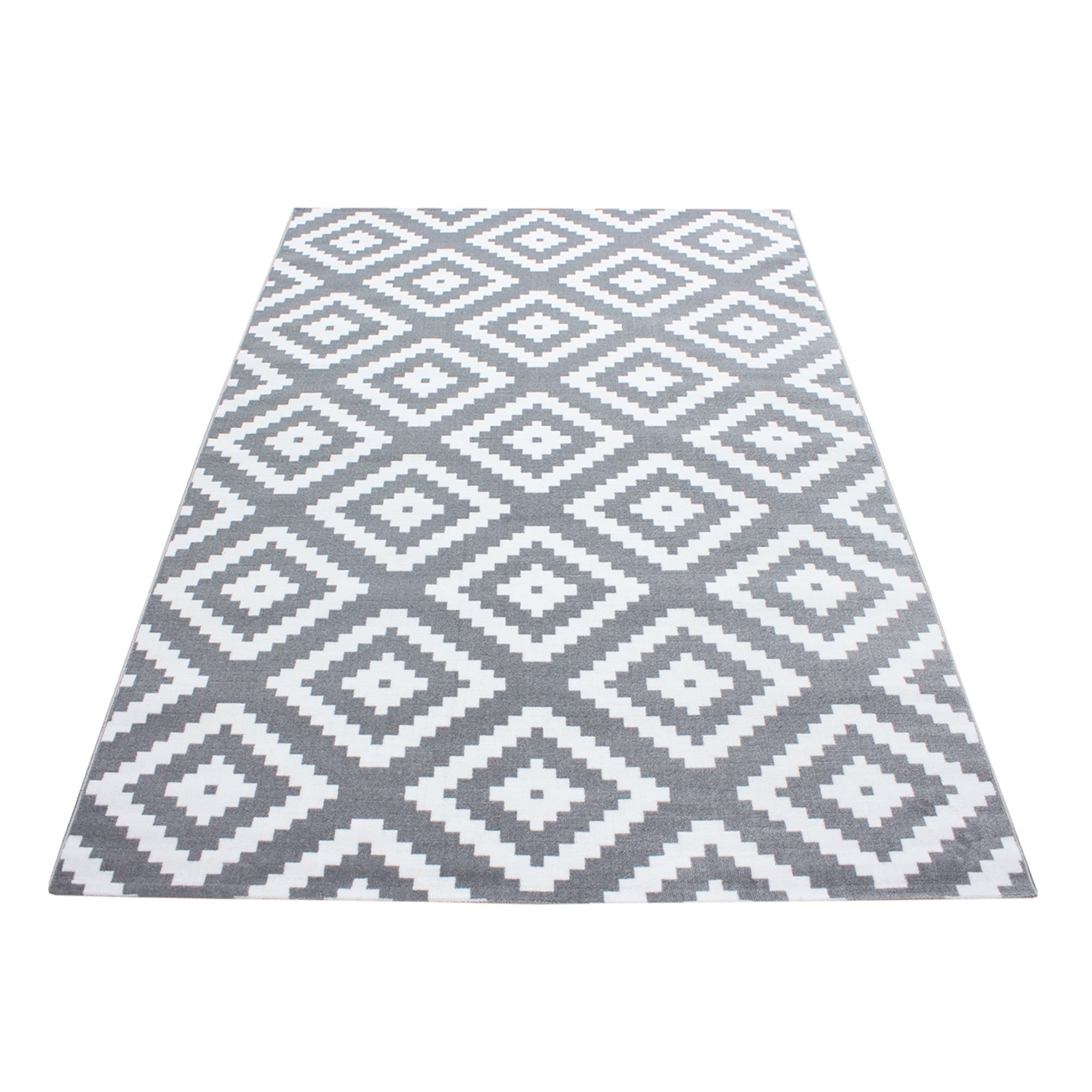 Tapijt Plus - 80x150 - Geometrisch - Grijs  Pochon