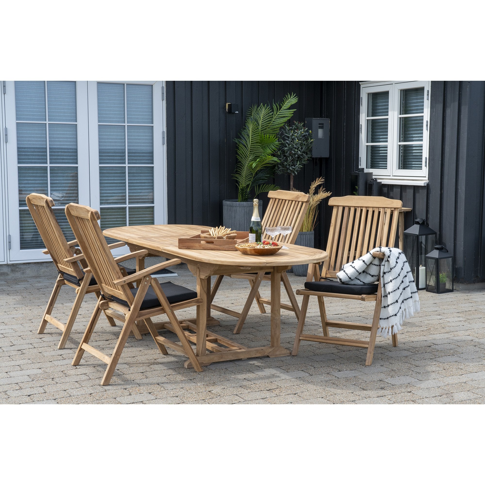 Elche Teak Stoel met 5 standen  Pochon