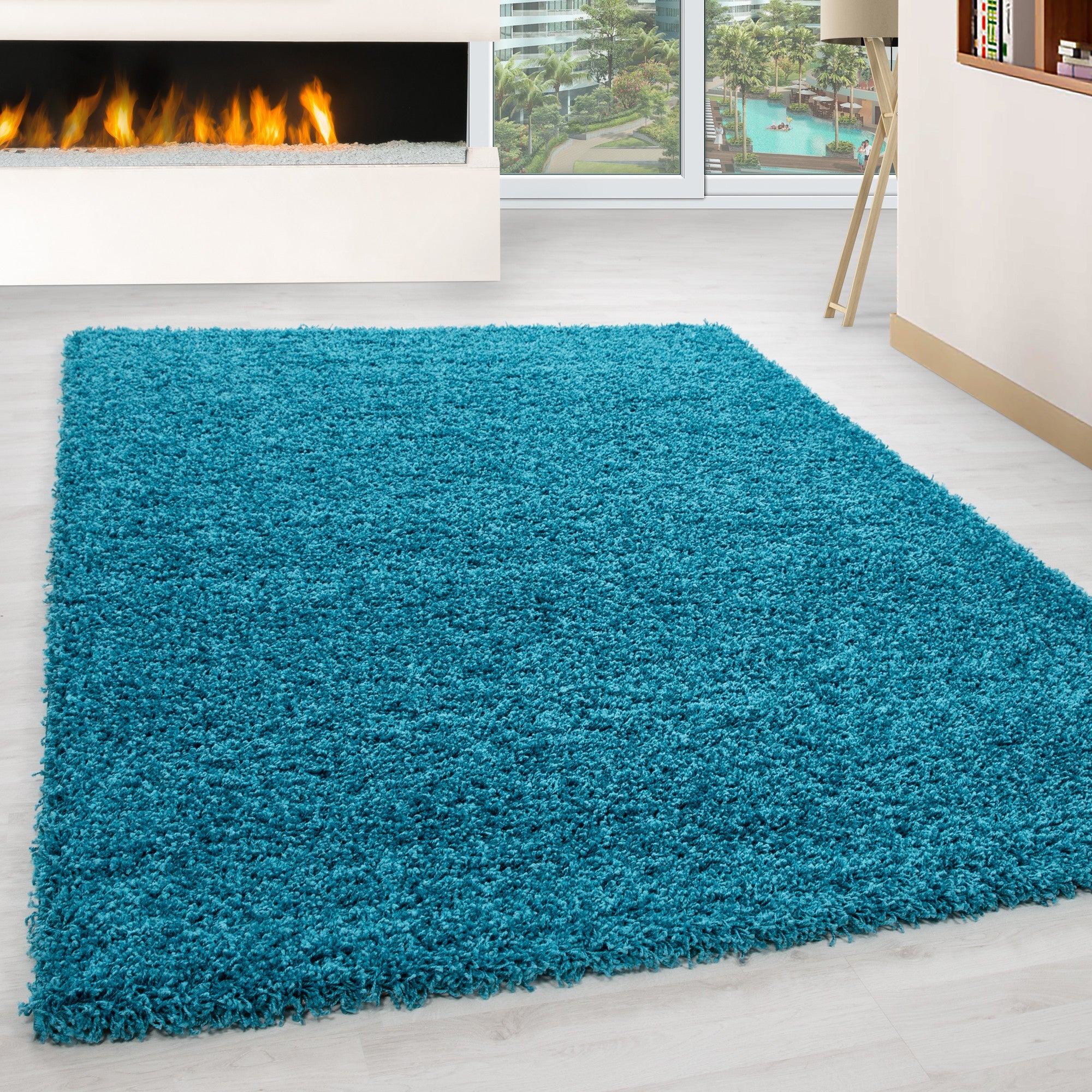 Tapijt Life - 60x110 - Effen - Turquoise  Pochon