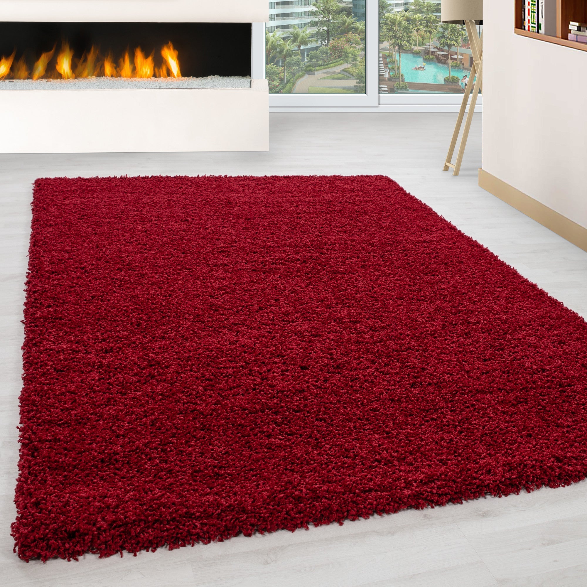 Tapijt Life - 100x200 - Effen - Rood  Pochon